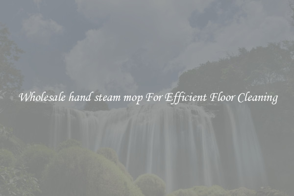 Wholesale hand steam mop For Efficient Floor Cleaning