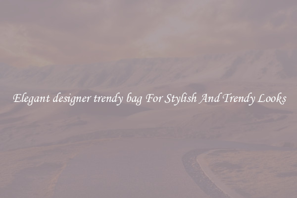 Elegant designer trendy bag For Stylish And Trendy Looks