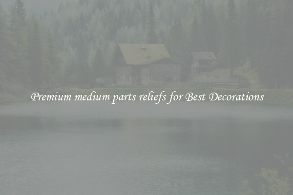 Premium medium parts reliefs for Best Decorations
