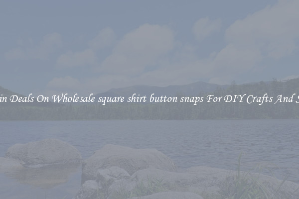 Bargain Deals On Wholesale square shirt button snaps For DIY Crafts And Sewing