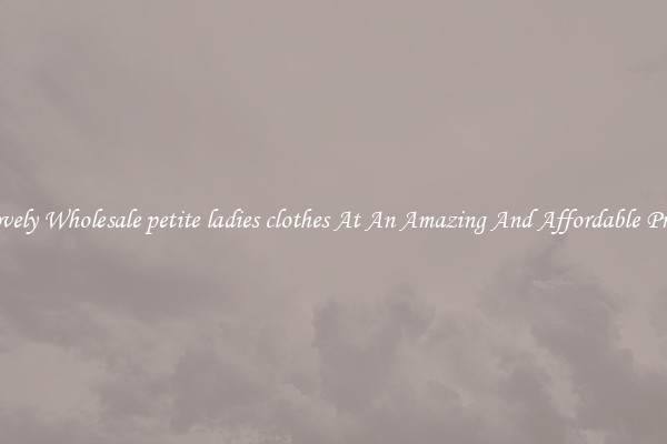 Lovely Wholesale petite ladies clothes At An Amazing And Affordable Price