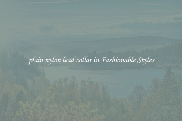plain nylon lead collar in Fashionable Styles