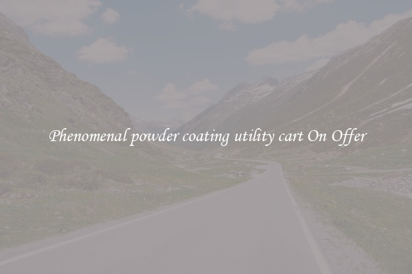 Phenomenal powder coating utility cart On Offer
