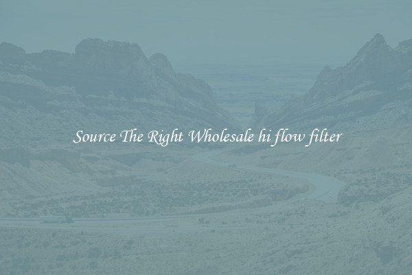 Source The Right Wholesale hi flow filter
