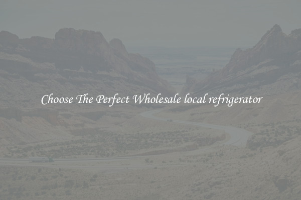 Choose The Perfect Wholesale local refrigerator