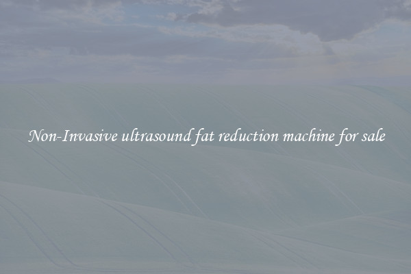 Non-Invasive ultrasound fat reduction machine for sale