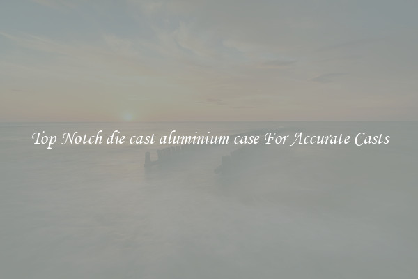 Top-Notch die cast aluminium case For Accurate Casts