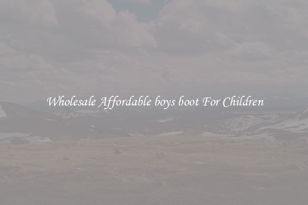 Wholesale Affordable boys boot For Children